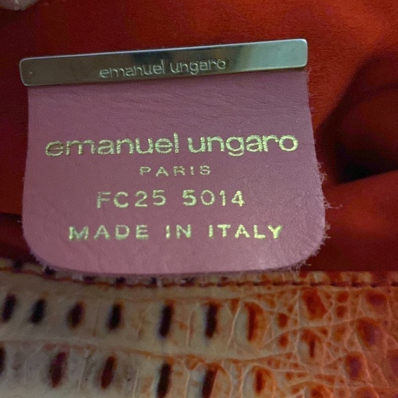 Emanuel Ungaro Bag Clutch Like new exclusive edition bag - Picture 10 of 14